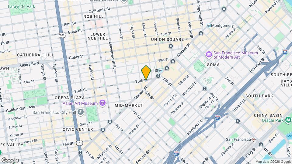 960 Market St Map and Location Details