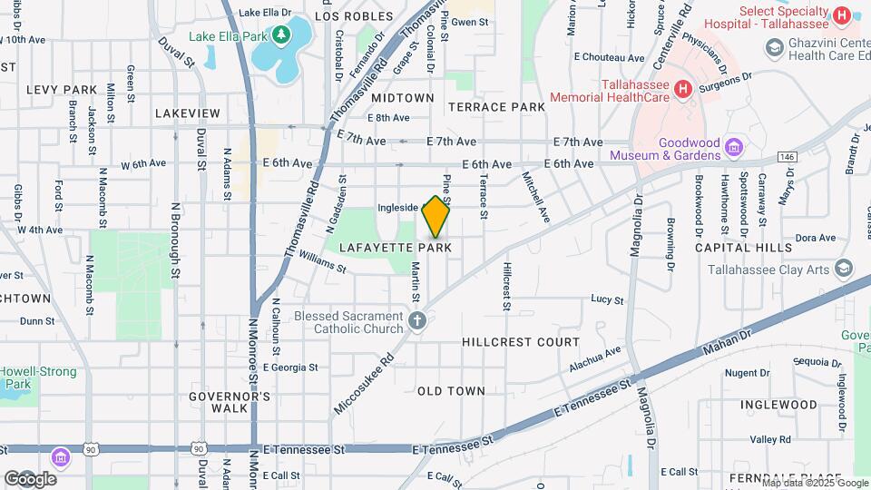 1101 Washington Ct Map and Location Details
