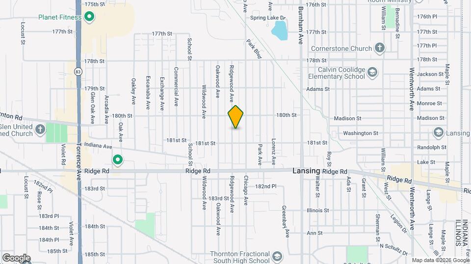 18037 Ridgewood Ave Map and Location Details