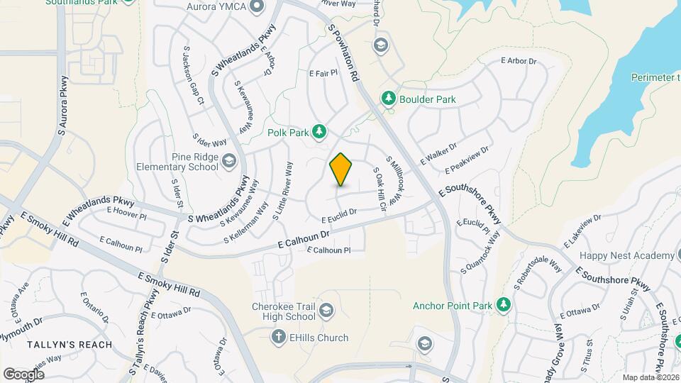 6407 S Oak Hill Cir Map and Location Details