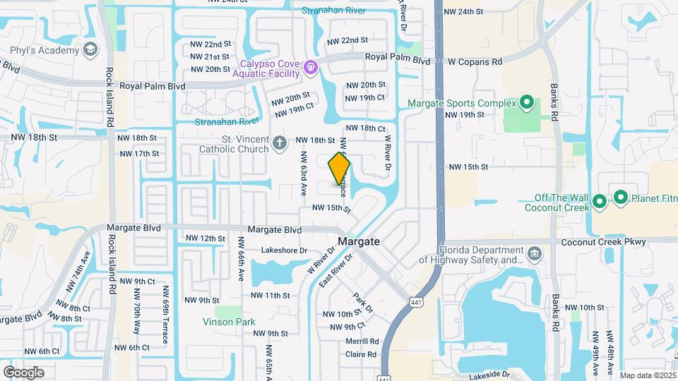 1521 NW 62nd Terrace Map and Location Details
