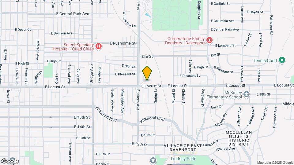 1728 E Locust St Map and Location Details