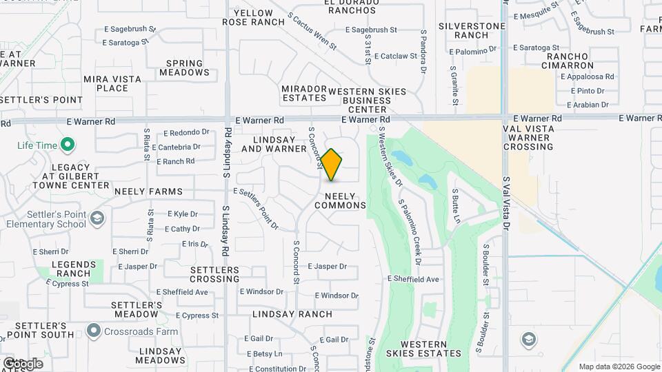 1107 E San Tan Dr Mapa y Detalles de la Ubicación