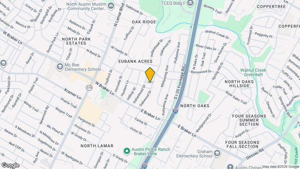 11504 Oakwood Dr Mapa y Detalles de la Ubicación