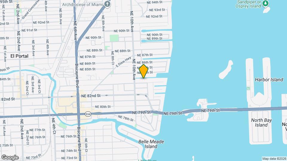 1071 NE 83rd St Map and Location Details