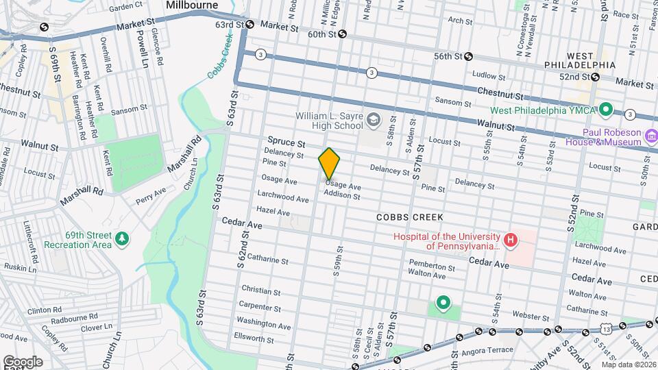 5948 Osage Ave Mapa y Detalles de la Ubicación