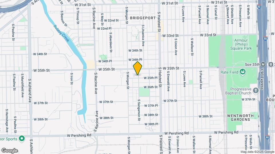 944 W 35th Pl Map and Location Details