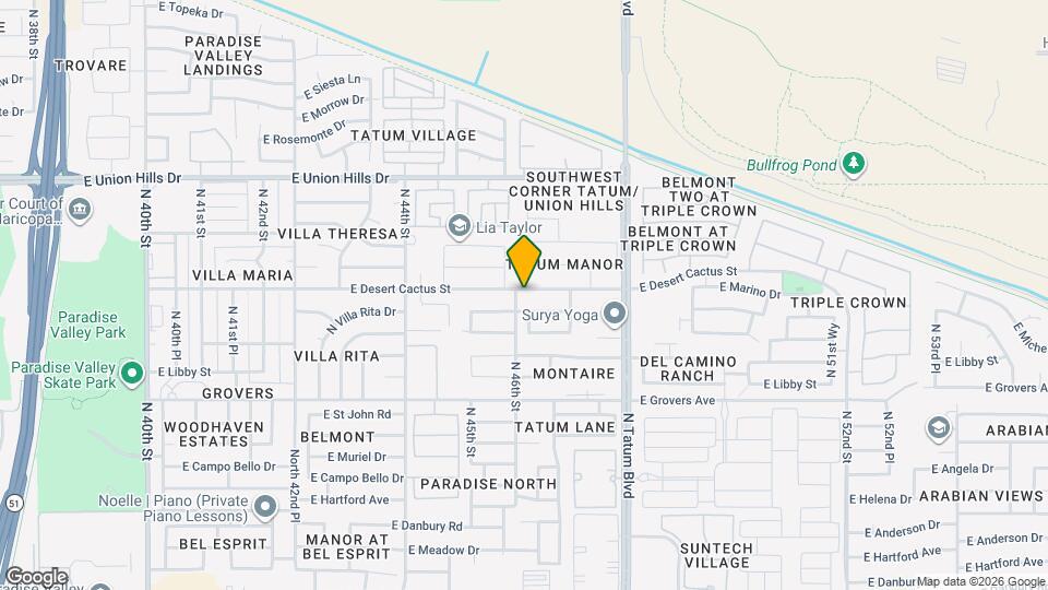 4613 E Desert Cactus St Map and Location Details