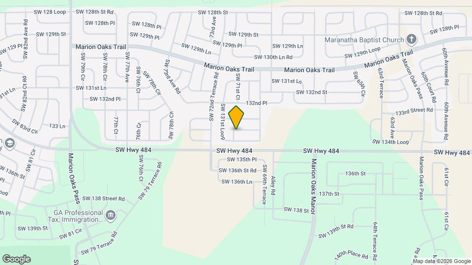 7146 SW 134th St Map and Location Details