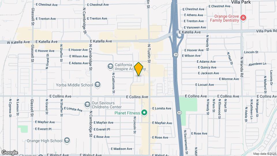 1026 N Shattuck Pl Map and Location Details
