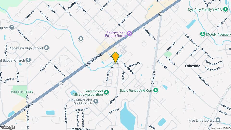 1293 Montecello Dr-Unit -B Map and Location Details