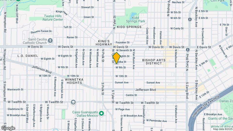 827 W 9th St Map and Location Details