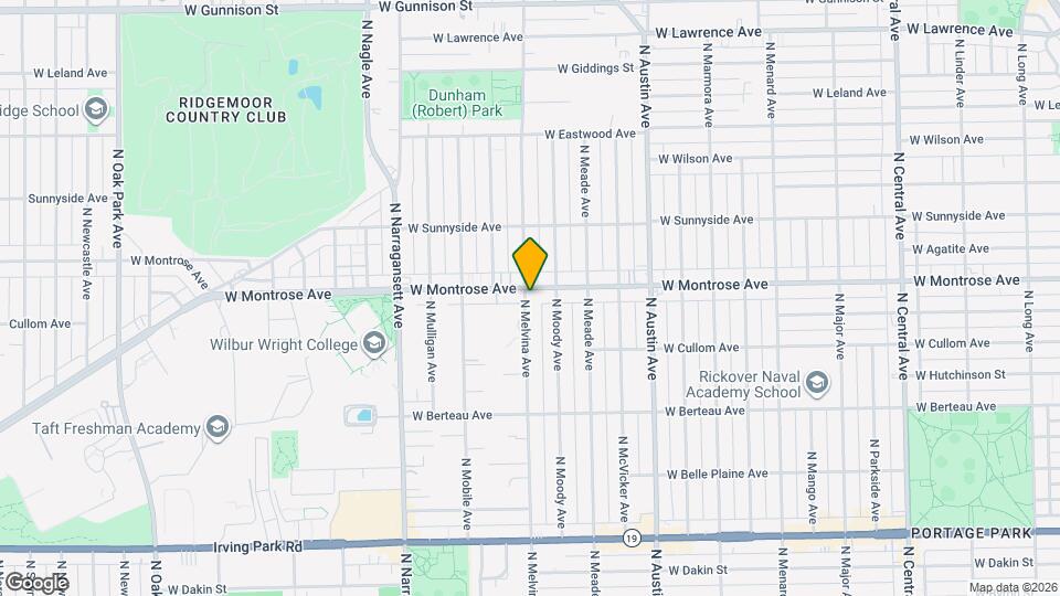 6157 W Montrose Ave Map and Location Details