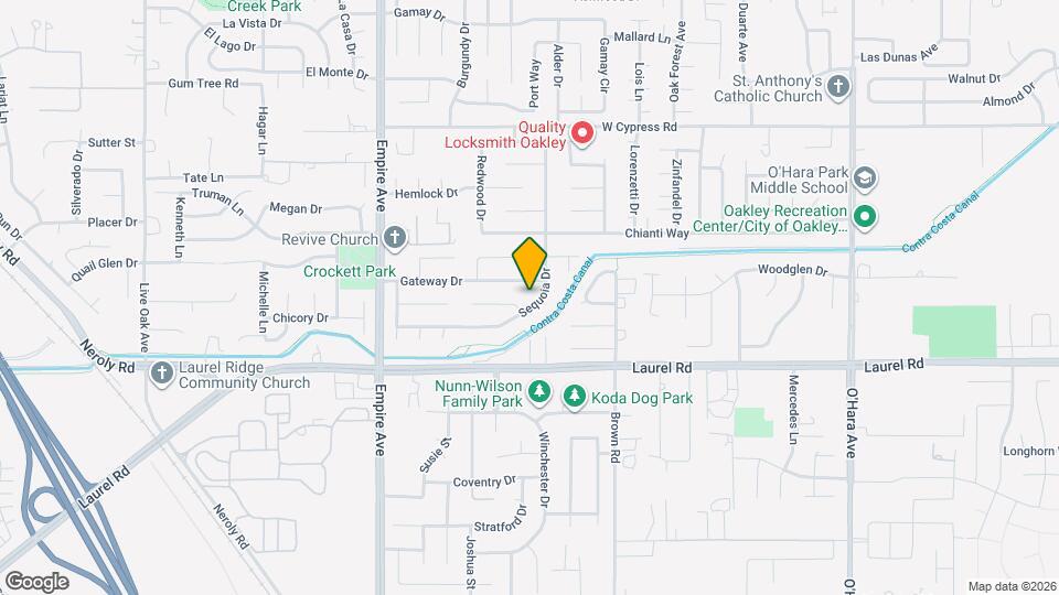 4199 Sequoia Dr Map and Location Details