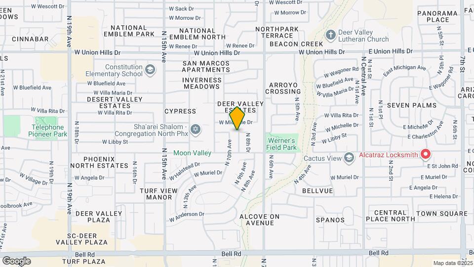 17834 N 9th Ave Map and Location Details