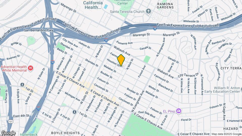 2526 Houston St Map and Location Details