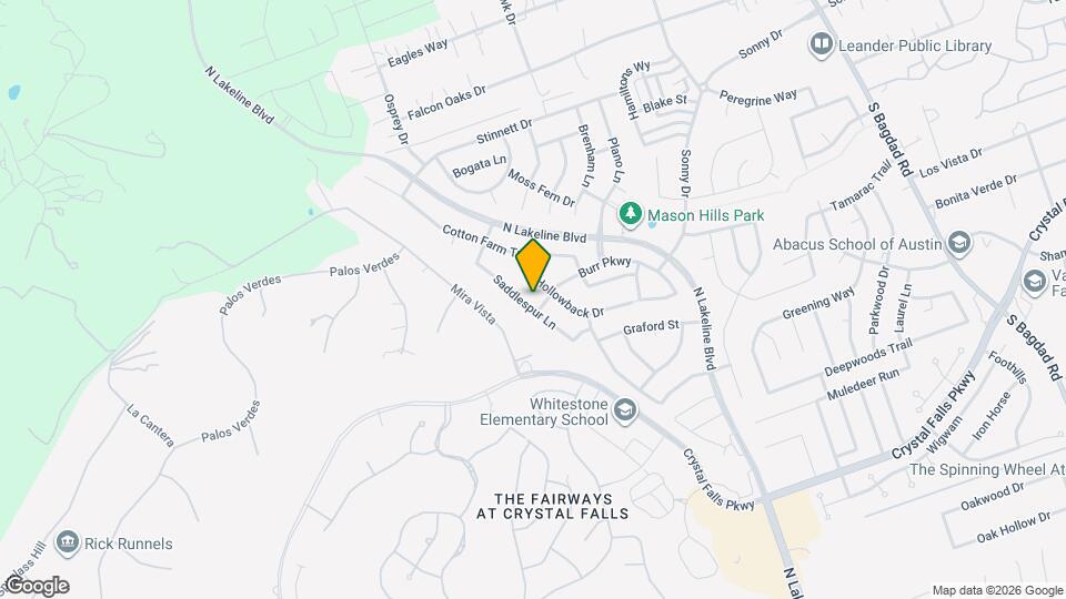 1412 Saddlespur Ln Map and Location Details