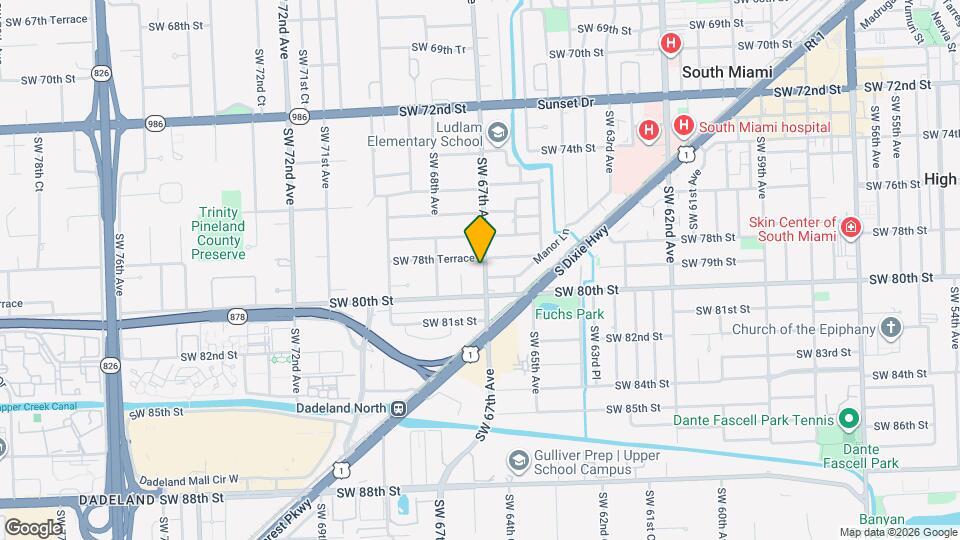 7850 SW 67th Ave Map and Location Details