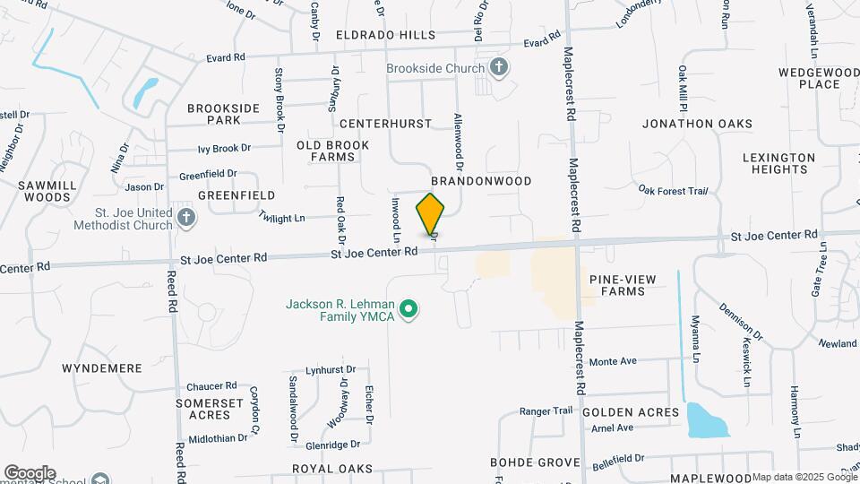5683 St Joe Center Rd Map and Location Details