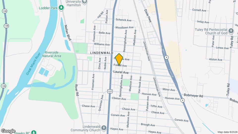 649 Forest Ave Map and Location Details