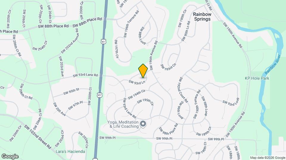 19615 SW 93rd Lane Mapa y Detalles de la Ubicación