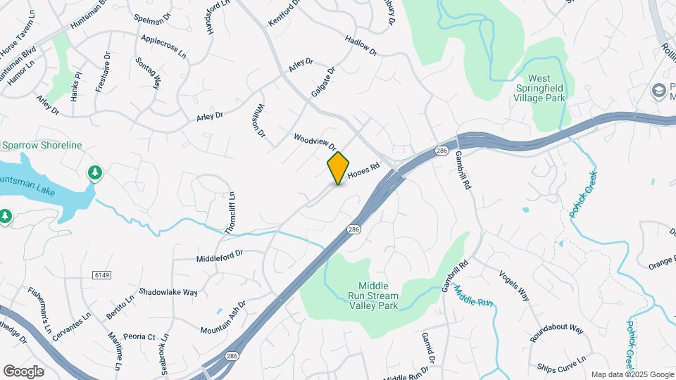 8527 Hooes Rd Map and Location Details