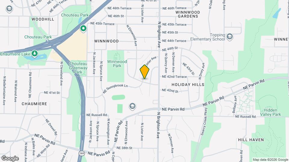 4201 N Lister Ave Map and Location Details