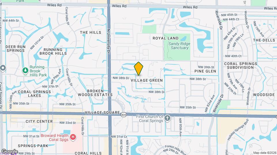 3824 NW 89th Way Map and Location Details
