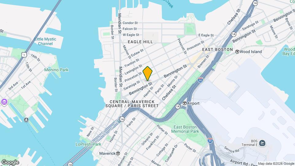 92 Bennington St Map and Location Details