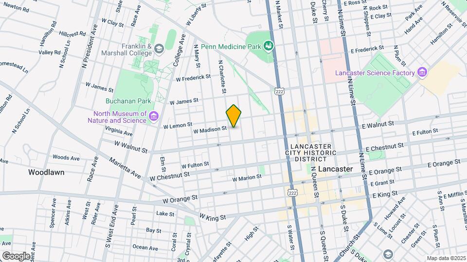 327 N Charlotte St, Unit 2 Map and Location Details