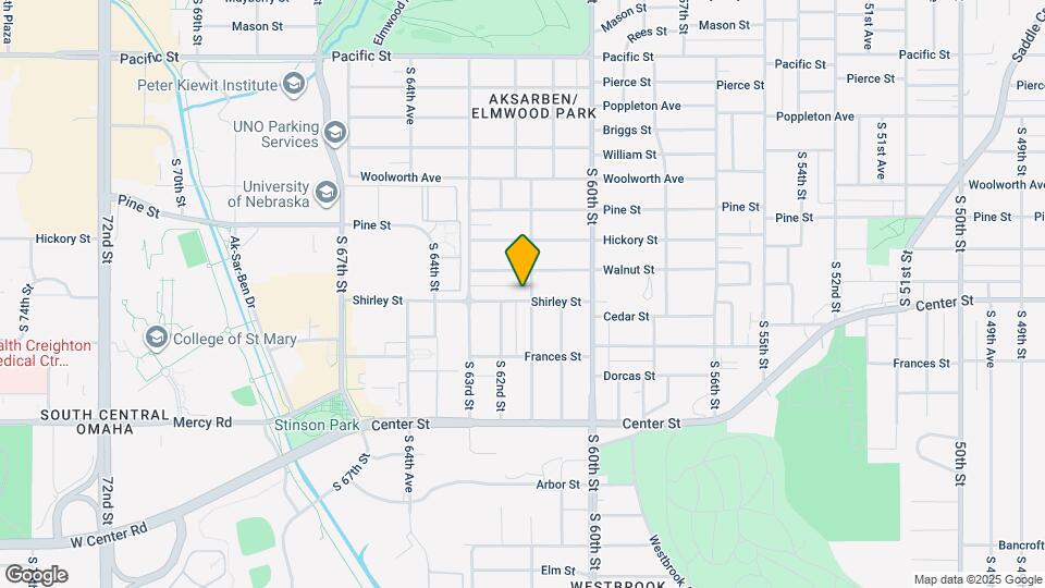 6158 Shirley St Map and Location Details