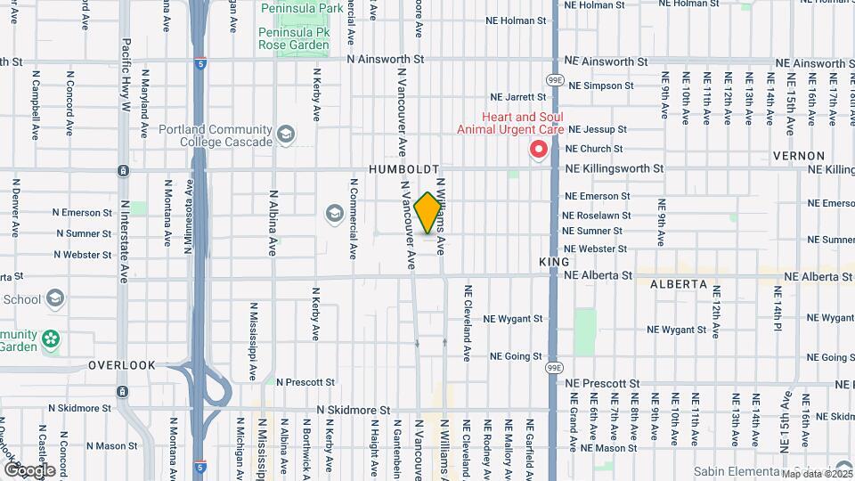 5131 N Williams Ave Mapa y Detalles de la Ubicación