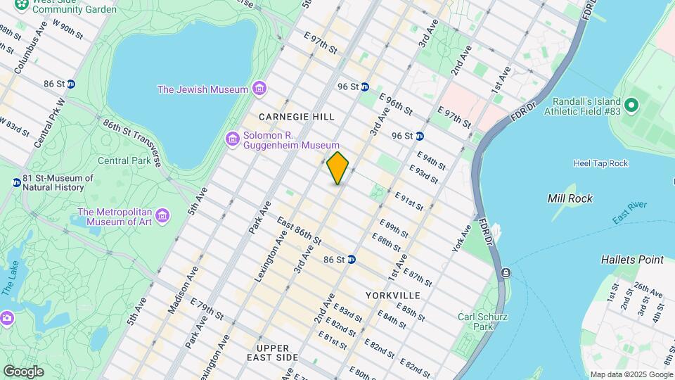 1594 Third Ave Mapa y Detalles de la Ubicación