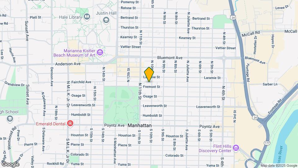 1006 Fremont St, Unit 1 Map and Location Details