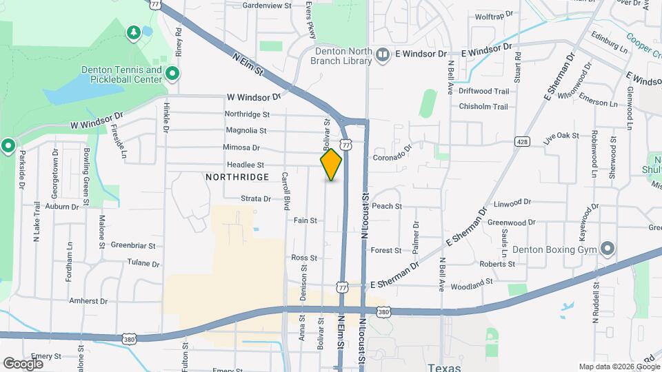 2612 Bolivar St Map and Location Details