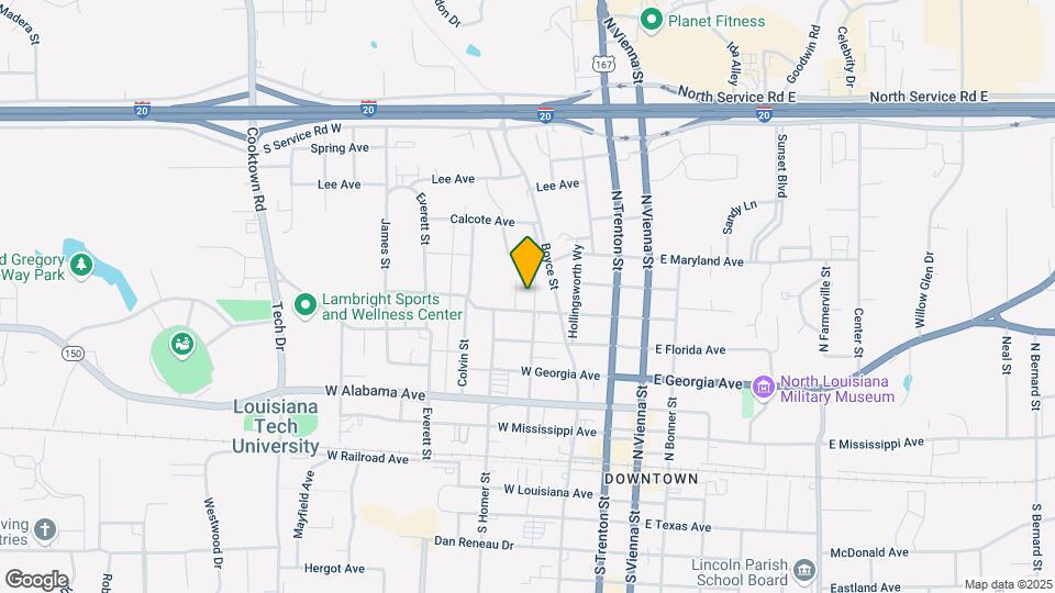 605 Minden St Map and Location Details