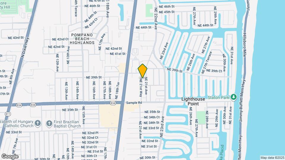 3850 NE 21st Way Map and Location Details