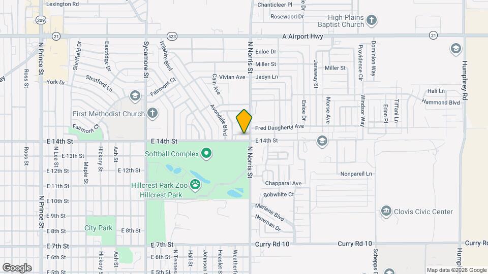 2016 E 14th St Mapa y Detalles de la Ubicación