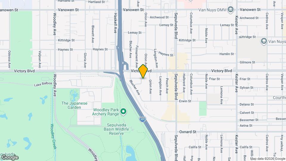 15460 Sylvan St Mapa y Detalles de la Ubicación