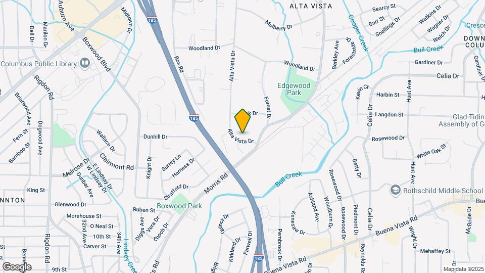 1236 Alta Vista Dr Map and Location Details