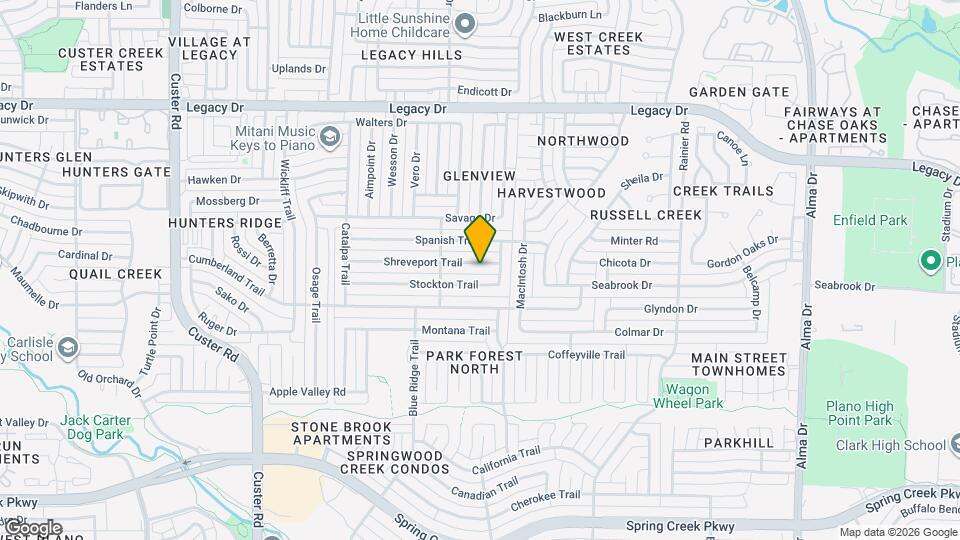 1612 Shreveport Trail Map and Location Details