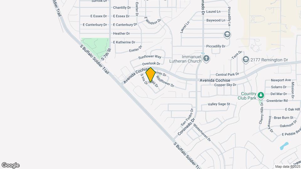 2281 S Iris Dr Map and Location Details