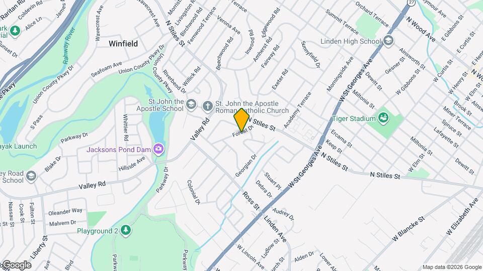 1101 Forest Dr Mapa y Detalles de la Ubicación