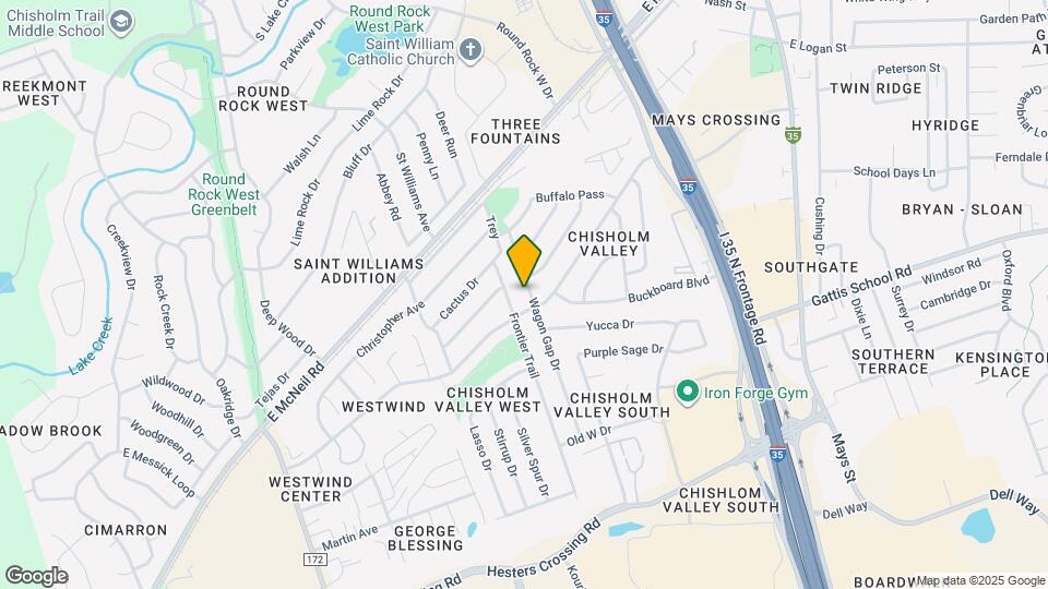 1702 Wagon Gap Dr Map and Location Details