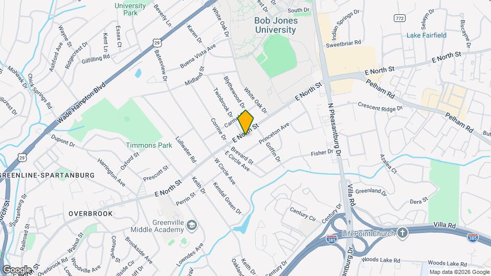 2016 E North St Map and Location Details