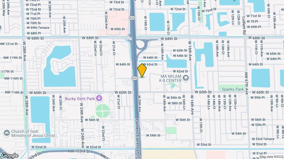 6125 W 20th Ave Map and Location Details