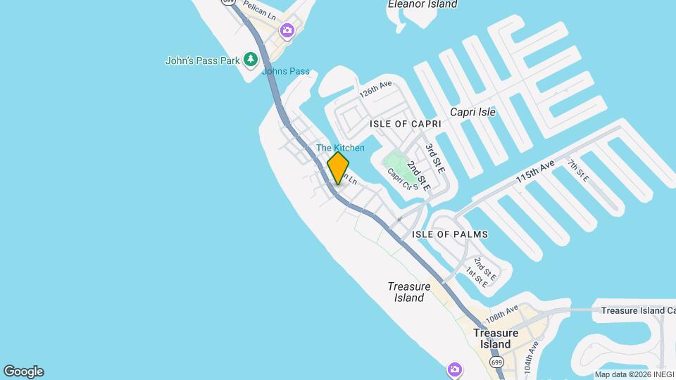 12101 Gulf Blvd Mapa y Detalles de la Ubicación