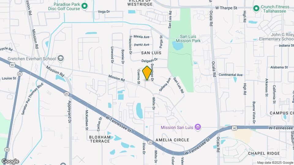 1105 Missionwood Ln Map and Location Details