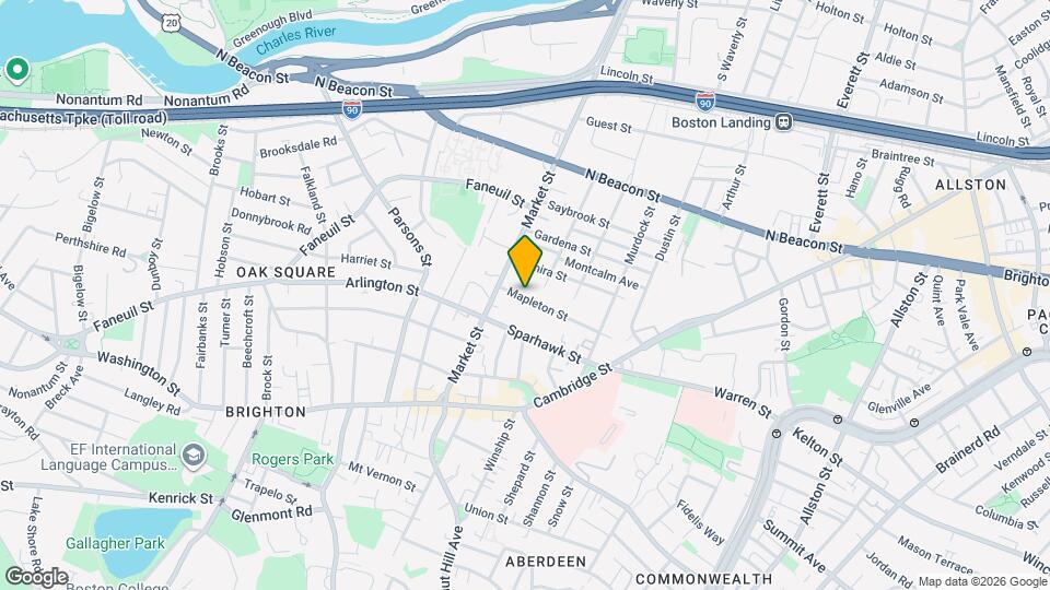 16 Mapleton St, Unit 3 Map and Location Details