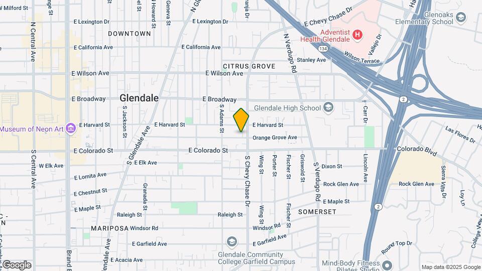 1139 Orange Grove Ave Map and Location Details